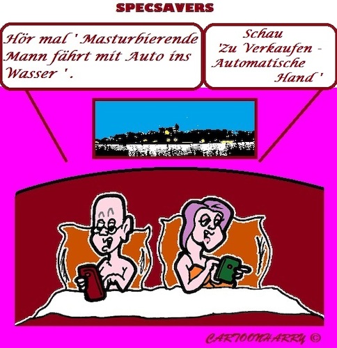 Cartoon: Die Automatische Hand (medium) by cartoonharry tagged masturbieren,automatisch,hand