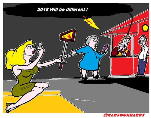 Cartoon: Different (medium) by cartoonharry tagged different,2018