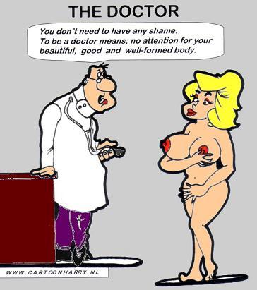 Cartoon: Doctor (medium) by cartoonharry tagged cartoonharry,doctor,girl,girls,nude,naked