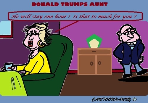 Cartoon: Donald Trump (medium) by cartoonharry tagged usa,trump,aunt,uncle