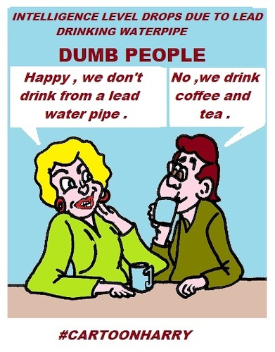 Cartoon: Dumb People (medium) by cartoonharry tagged water,dumb,cartoonharry