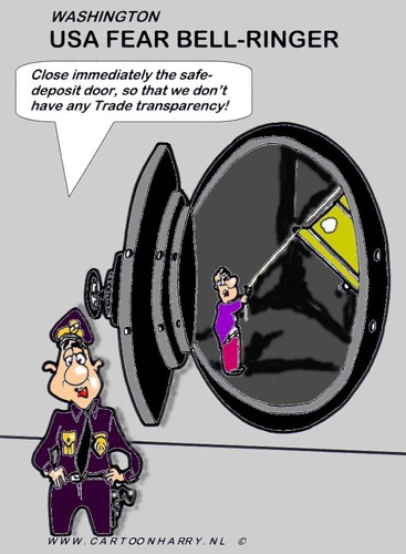 Cartoon: Fear For Ringer (medium) by cartoonharry tagged usa,ringer,transparancy,companies,cartoonharry