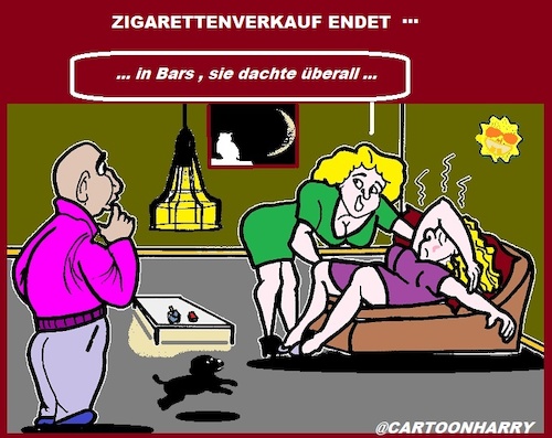 Cartoon: Fehler (medium) by cartoonharry tagged zigaretten,verkauf,fehler,irrtum