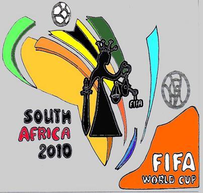 Cartoon: Fifa Justitia (medium) by cartoonharry tagged justitia,fifa,law,soccer,logo,africa,cartoonharry