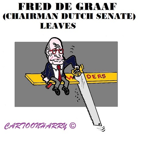 Cartoon: Fred de Graaf (medium) by cartoonharry tagged chairman,degraaf,senate,caricature,cartoonharry,dutch,toonpool