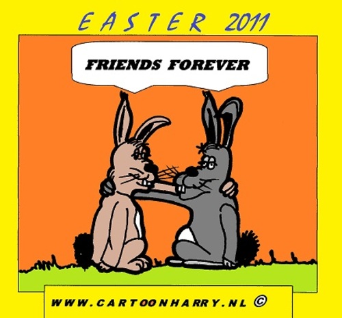 Cartoon: Easter 2011 (medium) by cartoonharry tagged cartoonharry,bunnies,bunny,easter,friends