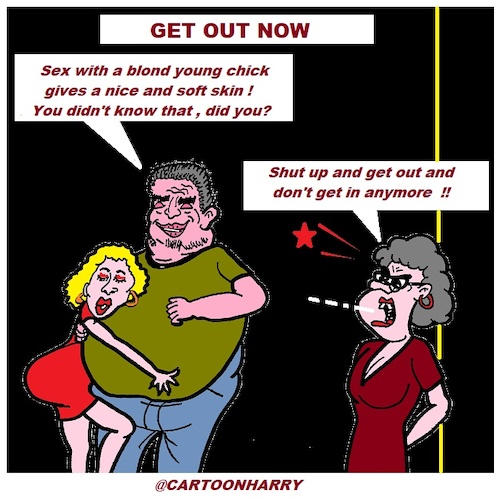 Cartoon: Get Out ! (medium) by cartoonharry tagged out,cartoonharry