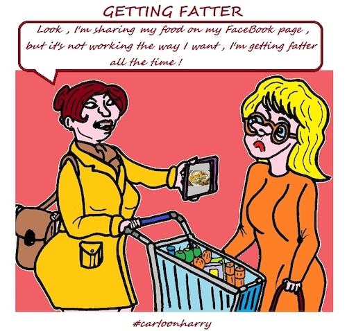 Cartoon: Getting Fatter (medium) by cartoonharry tagged fatter,cartoonharry