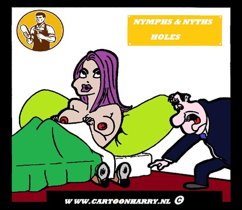 Cartoon: Holes (medium) by cartoonharry tagged nymph,nyth,bedl,erotic,sexy,cartoon,holes,cartoonist,cartoonharry,dutch,toonpool