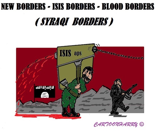 Cartoon: ISIS (medium) by cartoonharry tagged iraq,syria,isis,blood,dead