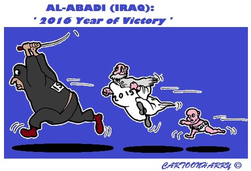 Cartoon: ISIS (medium) by cartoonharry tagged isis,2016,run