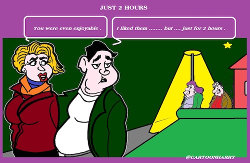 Cartoon: Just Two (medium) by cartoonharry tagged visit,cartoonharry