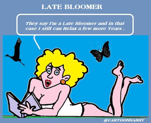 Cartoon: Late Bloomer (medium) by cartoonharry tagged latebloomer,cartoonharry