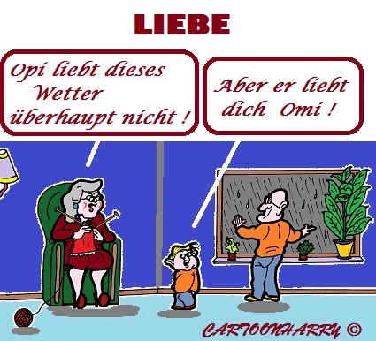 Cartoon: Liebe (medium) by cartoonharry tagged liebe,omi,opi,kind,wetter