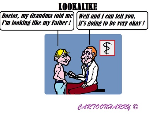 Cartoon: Lookalike (medium) by cartoonharry tagged doctor,boy,father,lookalike