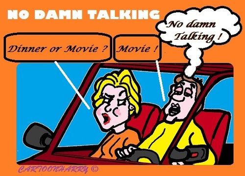 Cartoon: Movie or ... (medium) by cartoonharry tagged movie,dinner,talking