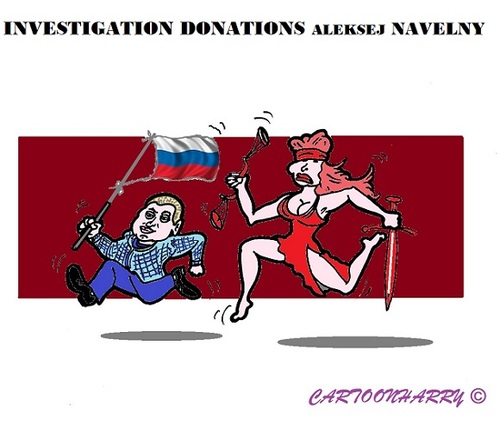 Cartoon: Navelny (medium) by cartoonharry tagged russia,opponent,navelny,putin,investigation,toonpool