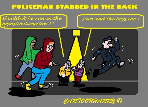 Cartoon: New Direction Please (medium) by cartoonharry tagged dutch,holland,police,direction