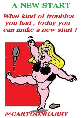 Cartoon: New Start (medium) by cartoonharry tagged start,cartoonharry