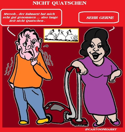 Cartoon: Nicht Quatschen (medium) by cartoonharry tagged quatschen,cartoonharry