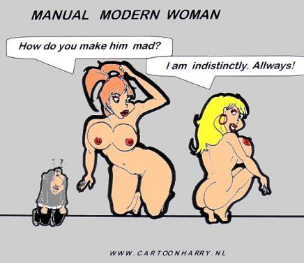 Cartoon: Modern Women Manual2 (medium) by cartoonharry tagged sexy,girls,manual,mad,modern,women,cartoon,cartoonharry