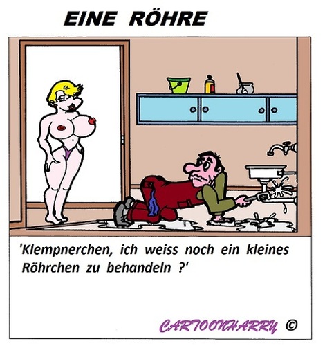 Cartoon: Noch Eine (medium) by cartoonharry tagged röhre,klempner,schlüssel,sexy,herzen,wohnung,zimmer,cartoon,cartoonist,cartoonharry,holland,dutch,toonpool