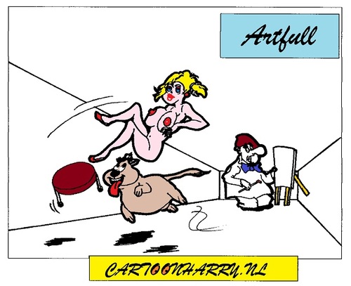 Cartoon: Persecution (medium) by cartoonharry tagged arts,girls,nude,cartoonharry,dutch,cartoonist,toonpool