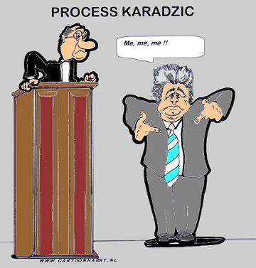Cartoon: Process Karadzic (medium) by cartoonharry tagged cartoonharry,caricature,karikatur,karadzic,prison,kosovo