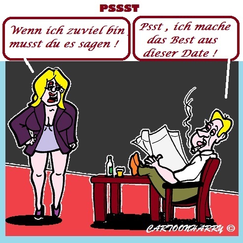 Cartoon: Psst (medium) by cartoonharry tagged date,zuhören,cartoonharry