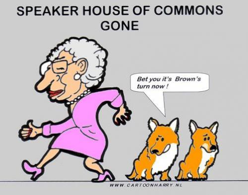 Cartoon: Queen Elisabeth II (medium) by cartoonharry tagged queen,dogs