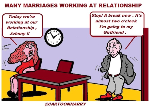 Cartoon: Relationships (medium) by cartoonharry tagged cartoonharry,relationships