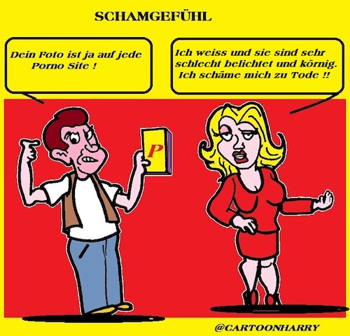 Cartoon: Schamgefühl (medium) by cartoonharry tagged schamgefühl,cartoonharry