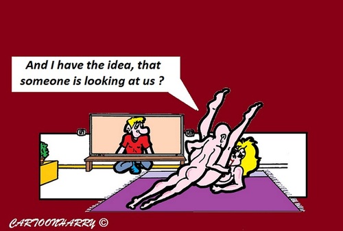 Cartoon: Sex (medium) by cartoonharry tagged spy,tv,cartoon,cartoonist,cartoonharry,dutch,toonpool