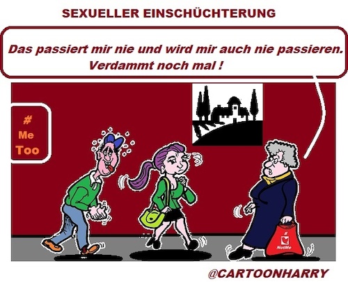 Cartoon: Sexueller Einschüchterung (medium) by cartoonharry tagged täglich,cartoonharry,einschüchterung,sexuell