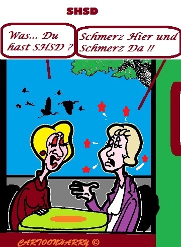 Cartoon: SHSD (medium) by cartoonharry tagged schmerz,hier,da