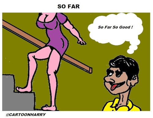 Cartoon: So Far ... (medium) by cartoonharry tagged cartoonharry