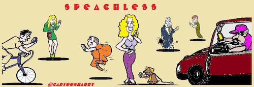 Cartoon: Speachless (medium) by cartoonharry tagged iphones,gsm,speachless,everywhere