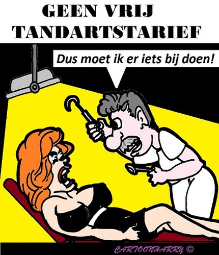 Cartoon: Tandartskosten (medium) by cartoonharry tagged tandarts,kosten,vrij,nevenjob,cartoon,cartoonist,cartoonharry,dutch,toonpool