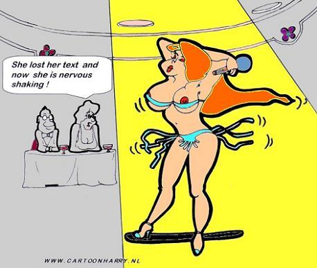 Cartoon: Text Lost (medium) by cartoonharry tagged cartoonharry,cartoon,sexy,girl,text