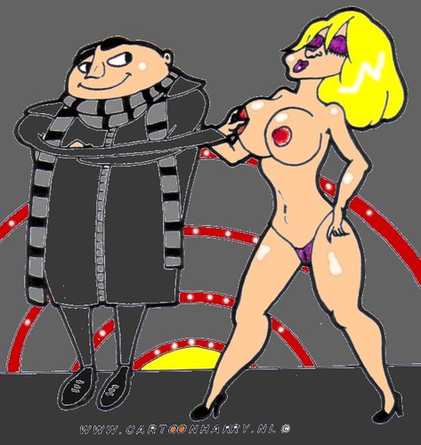 Cartoon: The Nice Guy GRU (medium) by cartoonharry tagged sexy,nude,naked,girl,gru,cartoonharry,comics