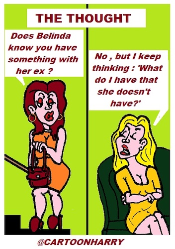 Cartoon: The Thought 2 (medium) by cartoonharry tagged thought,cartoonharry