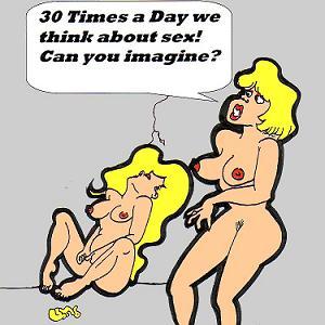 Cartoon: Think about Sex (medium) by cartoonharry tagged 