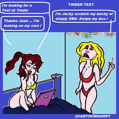 Cartoon: Tinder (medium) by cartoonharry tagged tinder,dating