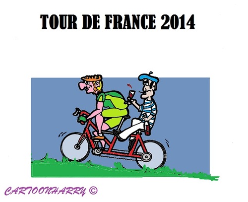 Cartoon: Tour de France (medium) by cartoonharry tagged 2014,france,tour,wine