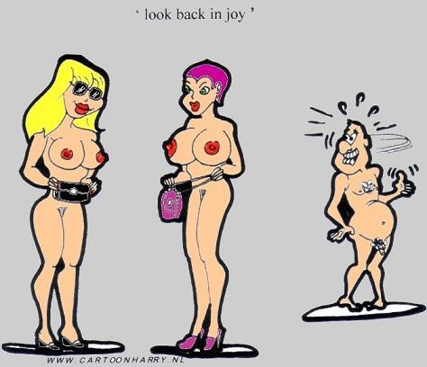 Cartoon: Turn in Joy (medium) by cartoonharry tagged girls,cartoonharry,nude,turn,naked