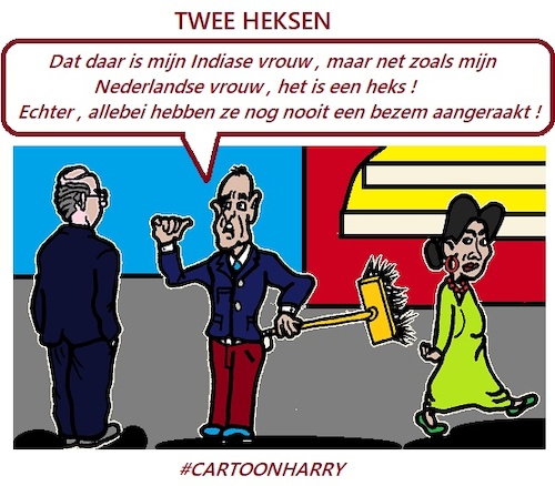Cartoon: Twee Heksen (medium) by cartoonharry tagged heks,cartoonharry