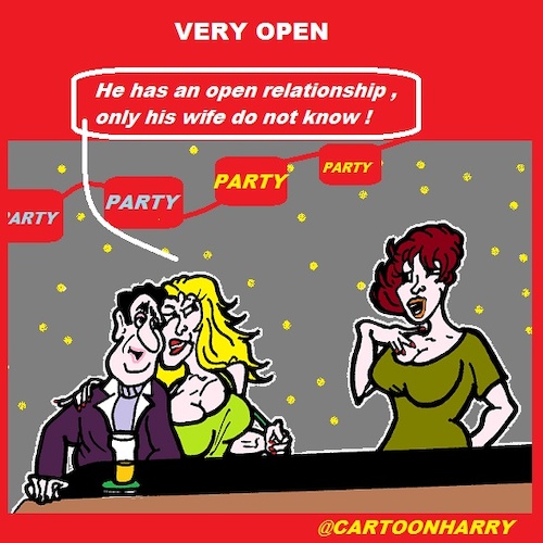 Cartoon: Very Open (medium) by cartoonharry tagged open,relationships