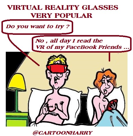 Cartoon: VR Glasses (medium) by cartoonharry tagged vrglasses,cartoonharry