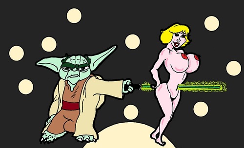 Cartoon: Yoda (medium) by cartoonharry tagged yoda,miracles,girl,cartoon,sexy,erotic,cartoonist,cartoonharry,dutch,naked,nudes,belly,butt
