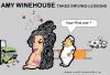 Cartoon: Amy Winehouse (small) by cartoonharry tagged car lessons amy winehouse